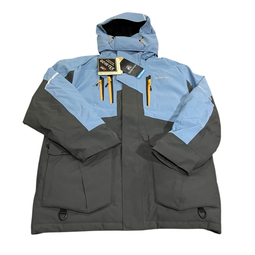 Bass Pro Shop Guidewear Xtreme Late Season Parka with Gore Tex XL Gray Blue